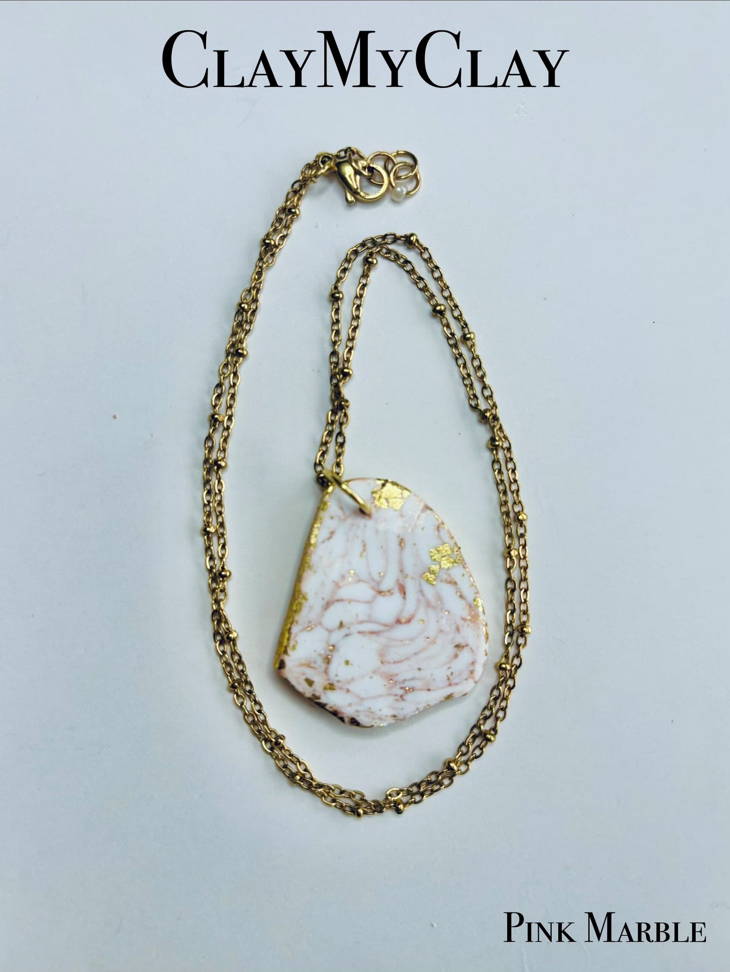 .NECKLACE - Pink Marble